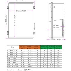 Outdoor Waterproof Electrical Box Junction Box Weatherproof IP67 ABS Plastic Enc