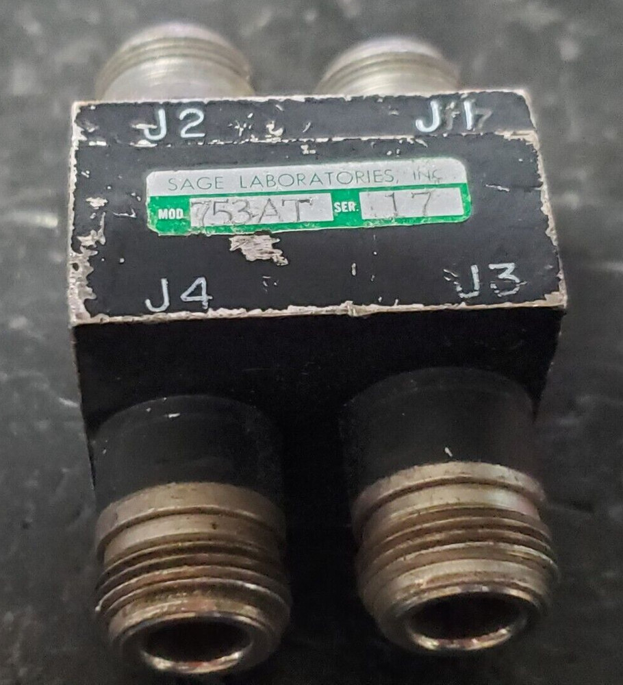 SAGE / Eravant 753AT Δ∑ divider/coupler 90° looks good 1-3 GHz, see data plots
