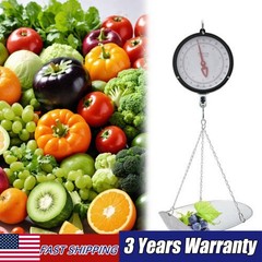 Double-sided Dial Hanging Scale 10kg/22lbs Circular Supermarkets Hanging Scale