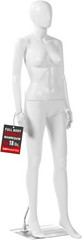 Versatile 360° Design Female Mannequin – White