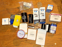 Lot Of HVAC Parts. Capacitors etc I dk what is all there. It is both used/nos