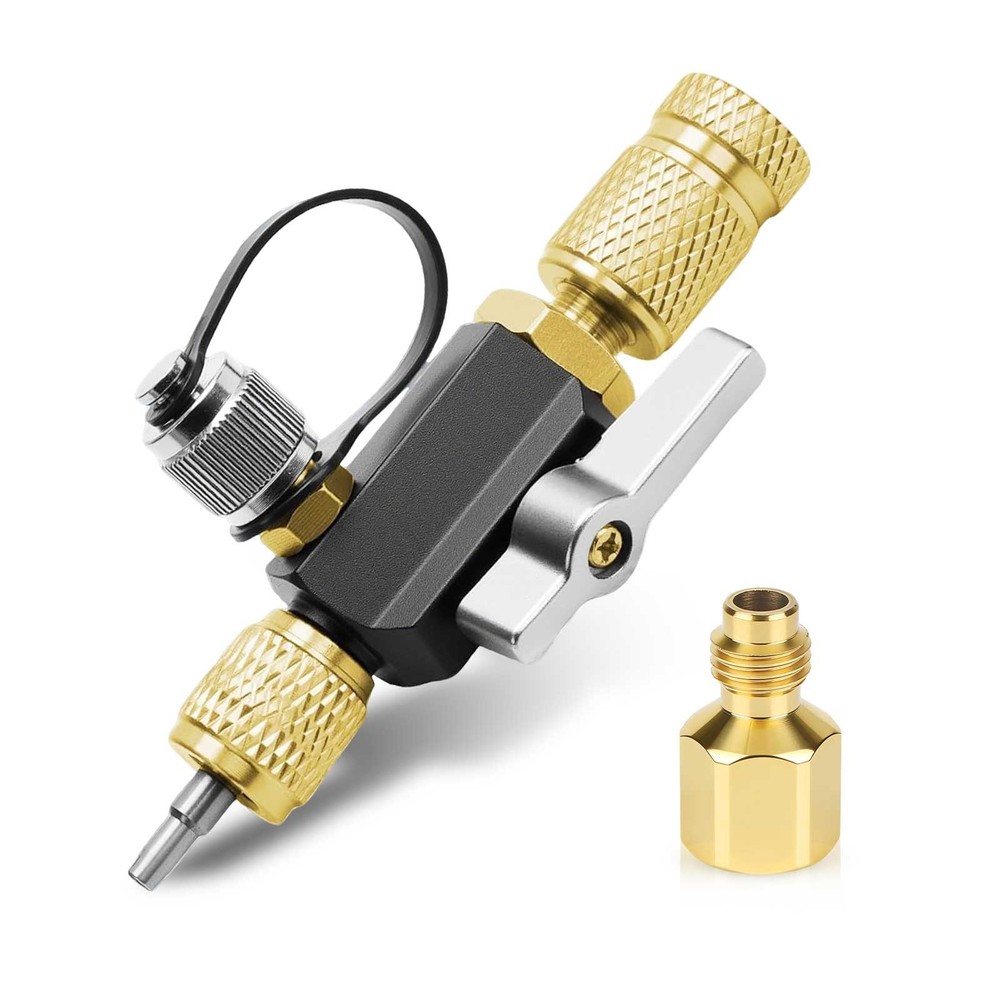 HVAC Valve Core Removal Tool 1/4″ & 5/16″ Vacuum for AC R410a R32 R134a R1234yf