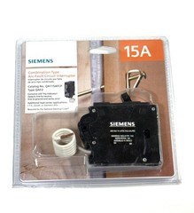 Siemens QA115AFCP Circuit Breaker, AFCI Single-Pole 15A 120V QAF2, Sealed, New