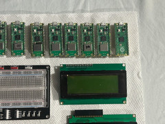 Raspberry Pi Pico Lot 10 (9 Pico W) +2 Dev Boards +LCD 16×2 20×4 RP2040 Bundle