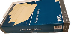 Office Depot 3-tab File Folders Legal Manila QTY: 100 810-846