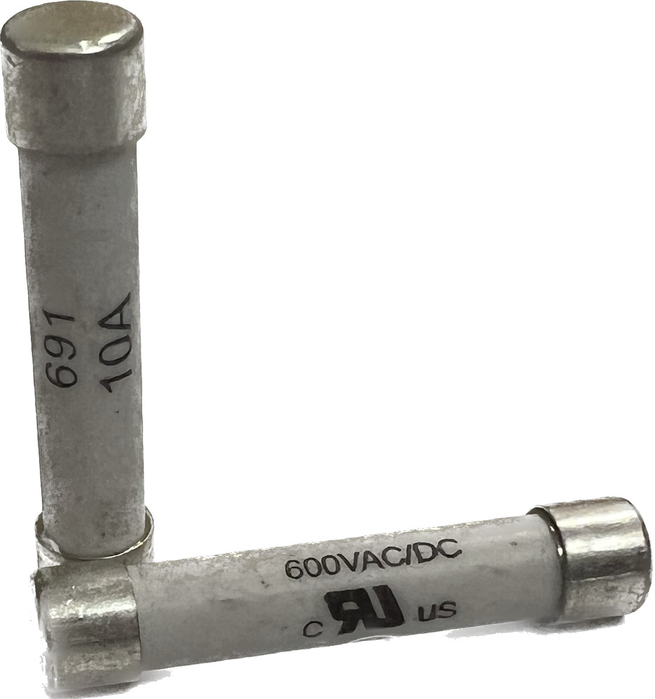 Ceramic Fast Fuse 691, 10A 600VAC/DC  6x32mm (2 pcs/pk) for Digital Multimeters