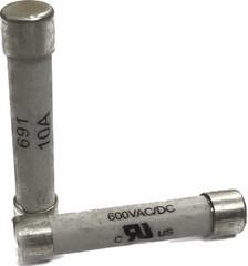 Ceramic Fast Fuse 691, 10A 600VAC/DC  6x32mm (2 pcs/pk) for Digital Multimeters