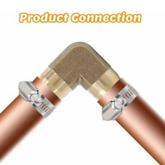 2x Brass 3/4″ Hose Barb Elbow 90 Degree L Right Angle Fitting Water Fuel C431