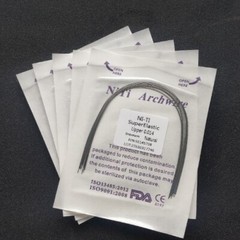 Dental Orthodontic Super Elastic NITI Arch Wires Round Natural Form Arcs Wire
