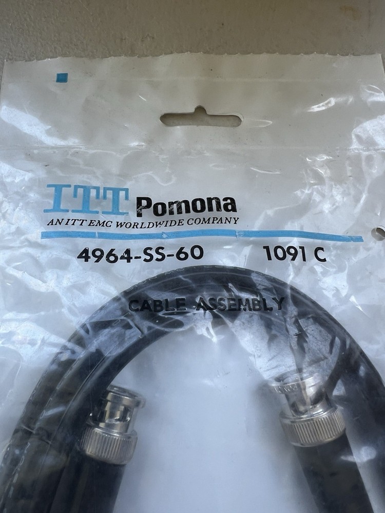 ITT POMONA 4964-SS-60 CABLE ASSEMBLY RF