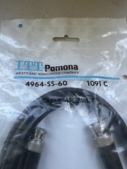 ITT POMONA 4964-SS-60 CABLE ASSEMBLY RF