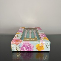Clementine Pen Set of 3. Colorful Floral in Bloom. Black Ink. Rose Designer. NWT