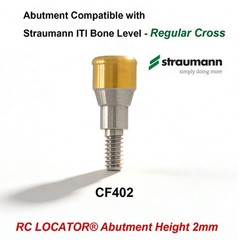 Dental Titanium Abutment Fit Zest Locator Legacy Anchor & Straumann Bone Level
