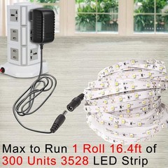 12V 2A Power Supply 5-Pack, Ideal for Cameras and LED Strips, Easy Setup