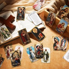 Skyygemm 240 pcs Catholic holy Cards Gifts 3.55 inches x 2 inches, Multicolor