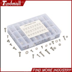 710Pcs Machine Screw Assortment Assorted Nuts Bolts and Flat Washers Kit