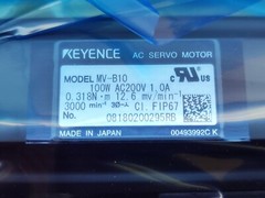 KEYENCE CORPORATION MODEL: MV-B10 100W AC SERVO MOTOR 200VAC/1.0A