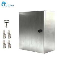 12x10x6″ 304 Stainless Steel Enclosure IP66 Waterproof and Dustproof Metal Box