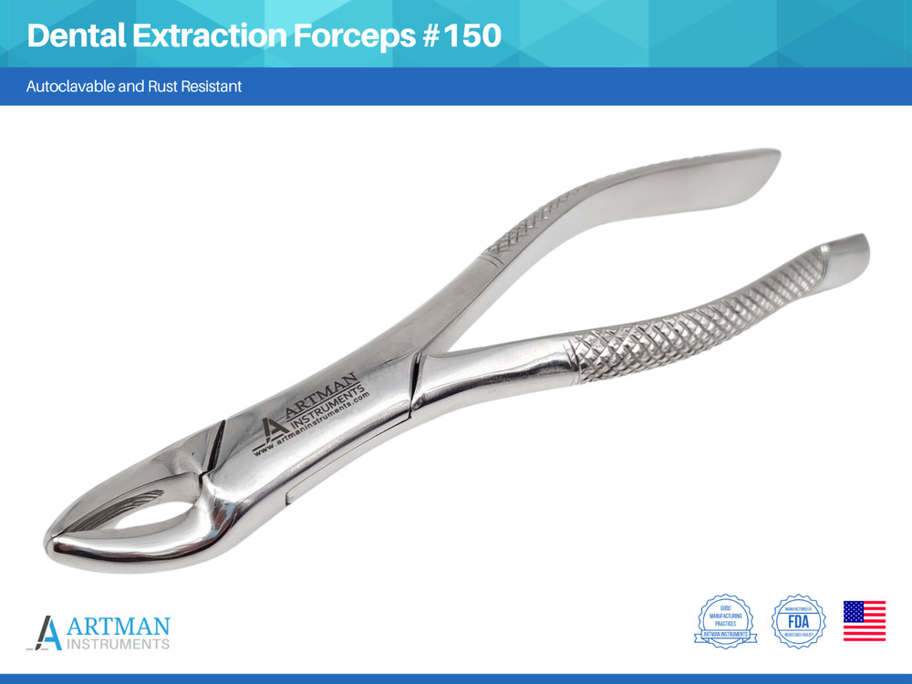 Dental Extraction Forceps #150 by Artman Instruments