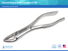 Dental Extraction Forceps #150 by Artman Instruments