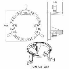 Arlington LVR1 1/4″ to 1-1/2″ Round Low Voltage Mounting Bracket