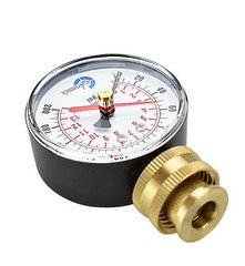 CARBO Instruments 2-1/2″ Water Pressure Test Gauge 200 psi, 3/4″ Female Hose