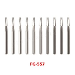 100 FG 557 Carbide Dental Burs High Speed Handpiece Friction Grip Drill Bits