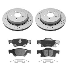 330mm Rear Brake Rotors Ceramic Pads Kit Fit Grand Cherokee Durango 2011-2023