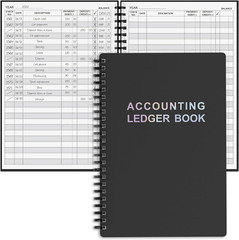 Accounting Ledger Book – A5 Check Register for Small Businesses & Personal Use,