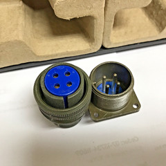 Amphenol MS3106A18-10S 4-Pin Female Connector and MS3102A18-10P 4-Pin Male Plug