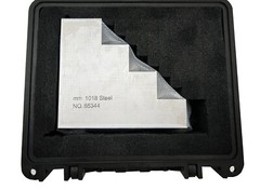 Tipsy Step 1018 Steel Calibration Test Block NDT for Ultrasonic Thickness Gauge
