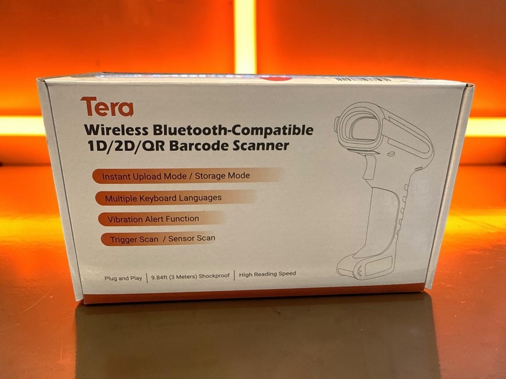 Bluetooth Barcode Scanner 1D QR 1D Barcode Scanner Tera Pro 8100 Industrial