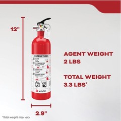 Kidde Mariner 5BC Marine Fire Extinguisher for Boats and Watercraft 12 Year W…