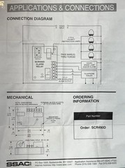 SSAC SCR490D Entrelec 120V Lamp Alarm Relay -Senses Current on Obstruction Lamps