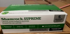 Shamrock Supreme Latex Disposable Gloves in Small Only 1000 Gloves/Case