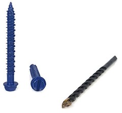 Hex Head Masonry Anchor Concrete Screw 1/4″ x 3-3/4″ Qty 100