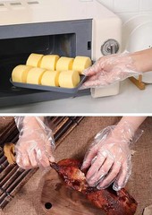 500 Count Disposable Poly Plastic Gloves for Cooking, Food Prep and Food Service