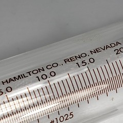 HAMILTON 82520 1025TLL 25.0ml Srng, Gastight #1025, One Hub Broken