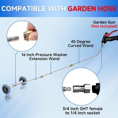 16 Inch 4000 PSI Undercarriage Washer with 3 Extension Wands