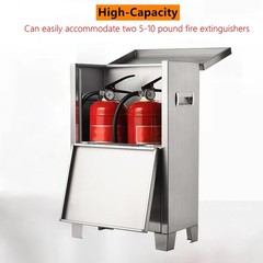 Stainless Steel Fire Extinguisher Cabinet for 5-10 pounds Extinguisher 20” x…