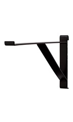 12 inch Black Contemporary Shelf Bracket for Wire Grid – Set of 3