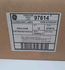 GE F26TBX/827/A/ECO 4Pin Compact Fluorescent Lamp 26 Watt Biax CASE OF 10!