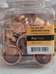 Lot of 12– Viega ProPress 3/4 in. Copper Cap 77450 (10-Packs) 120 Total Caps
