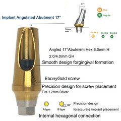 Hiossen ET Dental Titanium Locator Healing Abutment Transfer Impressions Analog