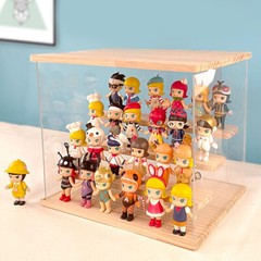 Stylish Wood & Acrylic Display Shelf for Organizing Small Items