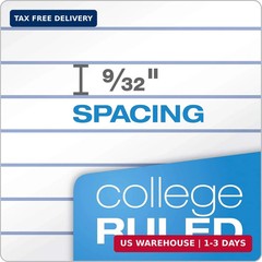 Oxford Spiral Notebook 6 Pack, 1 Subject, College Ruled Paper, 8 x 10-1/2 Inch,