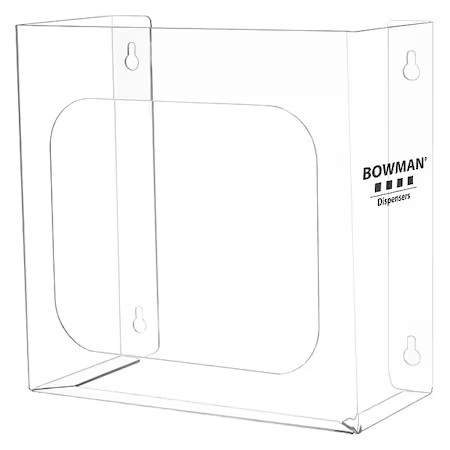 Bowman Dispensers Bp-007 Protection Dispenser, Petg, Clear, 11 7/32 In