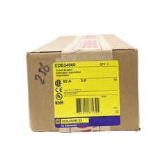 NIB – Square D – EDB34060 – Molded Case Circuit Breaker – 60A, 3-Phases, 480V