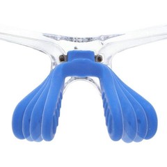 MCR Safety Dominator 3 Safety Glasses Clear Frame Ice Blue Mirror Lens