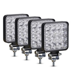 4pcs LED Work Light SPOT Lights For Truck Off Road Tractor 12V 24V Square 48W
